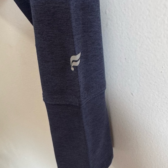Fabletics Cloud Jersey Cropped Hoodie - Deep Navy Heather - Size Medium NEW - Picture 6 of 12